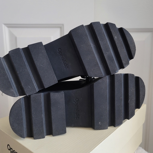 Open Edit Platform Loafers w/ Gold Chain accent - Picture 3 of 5